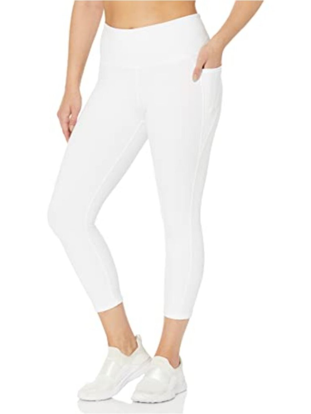Danskin Women's Capri Leggings with Pockets High Rise Compression